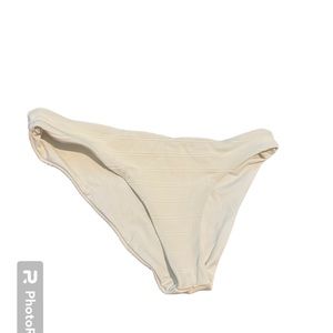 L*space White Bikini Bottom Size Small